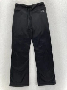 The North Face Fleece Lined Sweatpants Women's Small Black Bootcut Drawstring - Picture 1 of 11
