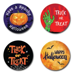 40 mm Halloween Runde Aufkleber für Partytaschen, Trick oder Behandlung oder süße Kegel - Bild 1 von 1