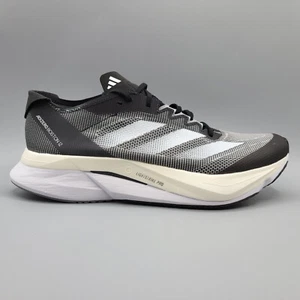 Men's Size 9.5 adidas Adizero Boston 12 Wide 'Black Carbon' H03613 - Picture 1 of 8