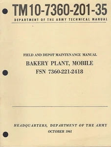 Historical book Bakery Plant, Mobile, Maintenance - Picture 1 of 1