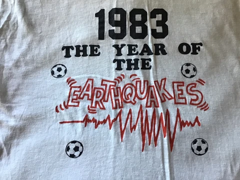 Earthquakes 1983 san jose soccer vintage ringer T shirt Large screen stars retro Cover