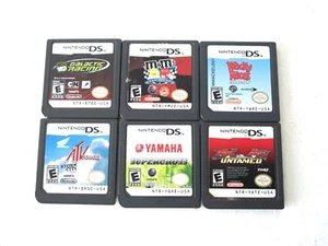 Nintendo DS Racing Games Lot Ben 10 Wacky Races Kart ATV Untamed Supercross Kids - Picture 1 of 3