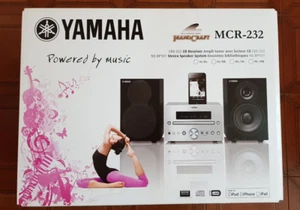YAMAHA MCR-232 COMPACT STEREO - CRX-332 + NS-BP101 SPEAKERS - CD USB IPOD IPHONE - Afbeelding 1 van 22