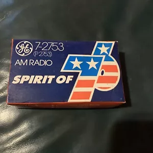 General Electric Spirit of '76 Radio 7-2753 P2753 GE AM Transistor Vintage - Picture 1 of 6