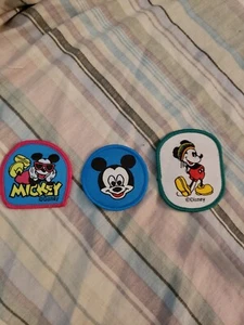 Micky Mouse Sew On Patches 3pc Set - Picture 1 of 3