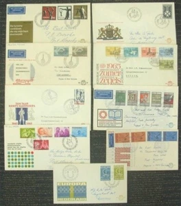 NETHERLANDS 1965/6 FDC’s (x9) (ID:383/D49875) - Picture 1 of 1