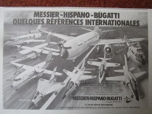 1982-1983 PUB MESSIER HISPANO BUGATTI SNECMA AIRBUS MIRAGE FALCON ORIGINAL AD - Imagen 1 de 1