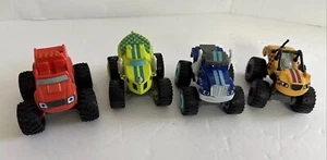 Mattel Blaze And The Monster Machines Lot of 4  Zeg Crusher Stripes Blaze - Picture 1 of 10