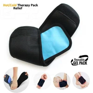 Reusable Hot Cold Gel Ice Pack Pain Relief Ankle Hand Leg Arch Compress Wrap CFR - Picture 1 of 9