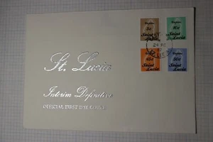 St Lucia FDC 1987 Set Sc# 872-875 - Picture 1 of 2