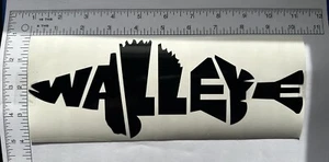 WALLEYE Vinyl Decal Large 9.5" CHOOSE YOUR COLOR-Car, Boat, Window, Tumbler - Picture 1 of 3
