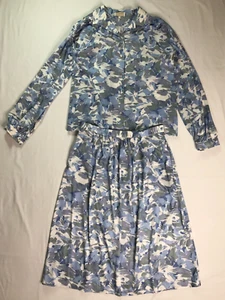 DALKEITH VINTAGE 1970s WOMENS MATCHING SKIRT & JACKET 40" CHEST 31" WAIST VGC - Picture 1 of 17