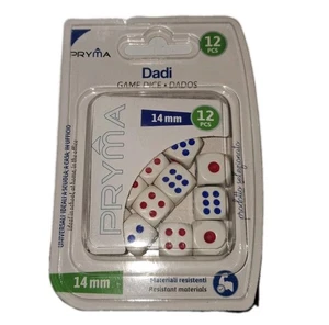 12 Dadi da Gioco 14mm T.Popolo🌈 Tavolo di Società Bambini Poker Roulette Carte - Foto 1 di 2