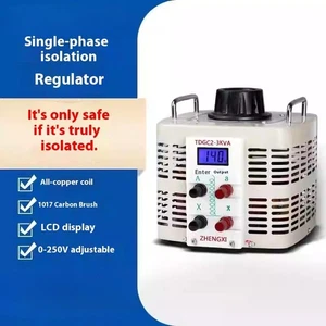 Single-Phase Isolation Voltage Regulator AC Voltage Regulator Adjustable - Picture 1 of 18