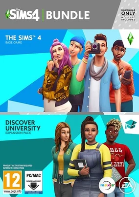 The Sims 4 + Discover University (EP8) Bundle PCWin   Code In A Box   Video (PC) - Image 1 of 4
