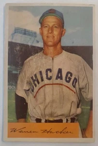 1954 Bowman #125 - Warren Hacker - Chicago Cubs - Picture 1 of 2