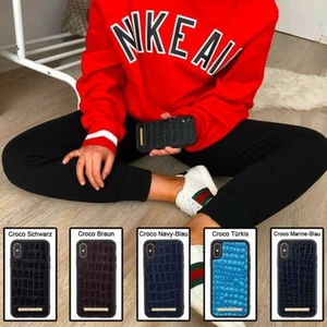 Suncase Luxury Cali Echt Ledertasche Handyhülle Backcover Backcase für iPhone 8 - Photo 1/13