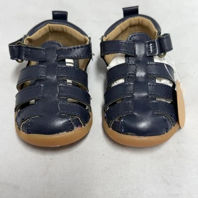 Sandalias Hanna Andersson Eriksen azul marino para niños pequeños nuevas en caja para niños pequeños talla 3 Foto 1 de 4