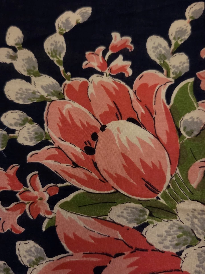 Pussy ивы и позы цветочный носовой платок - Изображение 1 из 3