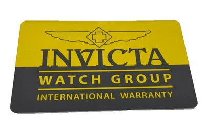Invicta Watch Group International Warranty Card - Image 1 of 2