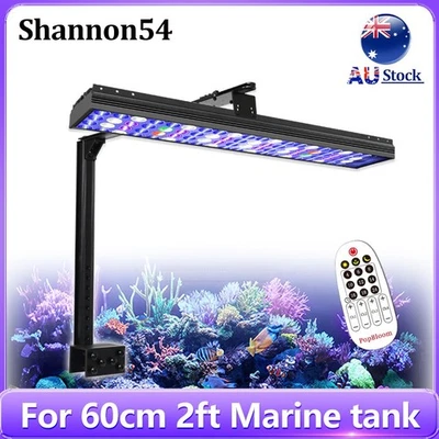 PopBloom Aquarium LED Light Full spectrum Marine Saltwater Fish Coral Reef Tank - Image 1 of 4