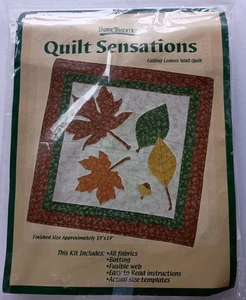 Herbstblätter Wanddecke Sensations 19 x 19 Set Stoffe Muster geöffnet unbenutzt - Bild 1 von 7