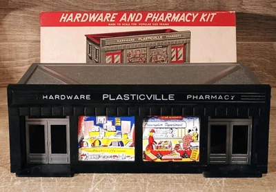 VINTAGE PLASTICVILLE HARDWARE AND PHARMACY KIT DH-2 COMPLETE WITH BOX - Image 1 of 4
