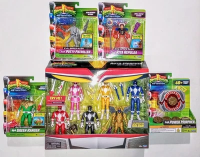 Power Rangers Re-Ignition Auto-Morphin Battle Pack, Rita, Putty, Tommy & Morpher - Image 1 of 2