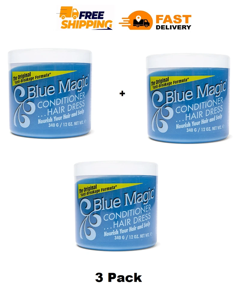 Vestido nutritivo para el cabello Blue Magic fórmula anti-rotura acondicionador diario, 12 oz Foto 1 de 1