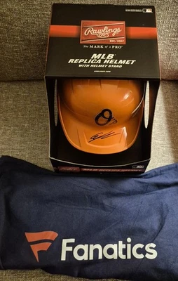 GUNNAR HENDERSON SIGNED AUTOGRAPHED BALTIMORE ORIOLES BATTING HELMET FANATICS  - Image 1 of 3