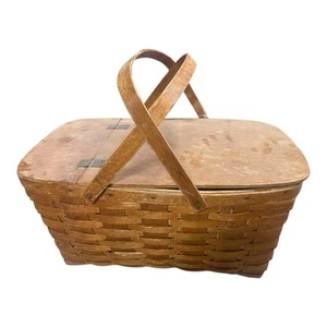 Vintage Large Picnic Basket - Picture 1 of 3