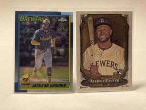 2025 Topps Chrome Jackson Chourio Lot 35th Anniversary Refractor And A&G Rookie - Picture 1 of 5