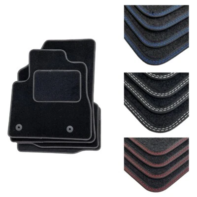 For Fiat Panda 2013 - 2015 Tailored Car Floor Mats Black Carpet Upgraded Trim - Image 1 of 4