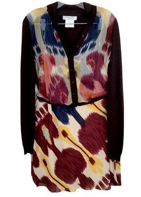 AUTÉNTICA FALDA CHAQUETA DE SUITE CHRISTIAN DIOR BOUTIQUE VINTAGE MULTICOLOR  Foto 1 de 4