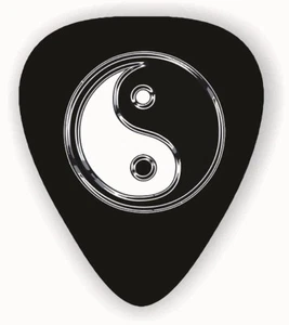 10 YING YANG ~ PÚAS DE GUITARRA ~ PÚAS, púas de guitarra de celuloide genuinas - Imagen 1 de 1