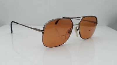 Gafas de sol vintage Luxottica Don Gumetal Pilot media montura Italia SOLO MARCOS Foto 1 de 4