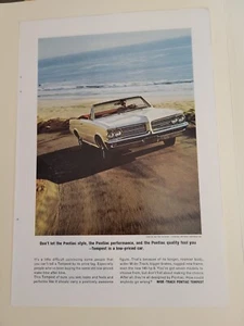 Vintage Pontiac Tempest Car Advertisement  - Picture 1 of 5