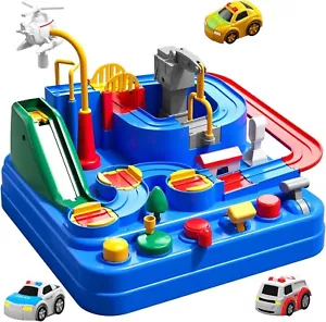 Boys Toys Car Track, Kids Race Track City Adventurous Car Toy for 3 4 5 6 7 Year - Picture 1 of 8