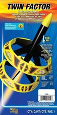 Twin Factor Estes flying model rocket kit #7250