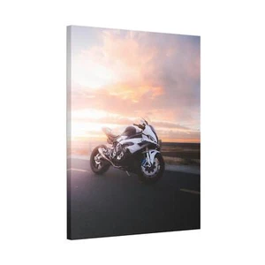 BMW Inspired S1000RR High Resolution Museum Quality Vertical Canvas Print #016 - Picture 1 of 10