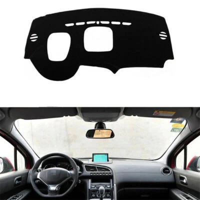 Black Left Drive Car Dashboard Cover Pad Black For  2013-2015 Peugeot 3008 - Image 1 of 4