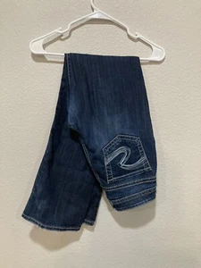Silver Jeans Natsuki Embroidered Pocket Dark Wash Stretch Denim W28 L31 - Picture 1 of 7