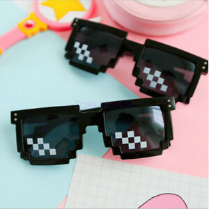 HOT Thug Life Sunglasses Deal With It 8/6 Bit Pixel Glasses Cool Fashion Goggles