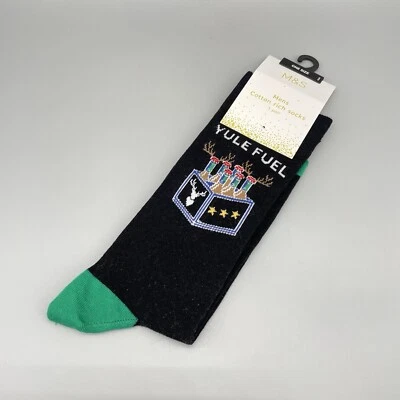 Marks And Spencer Mens Socks One Size M&S Christmas Xmas   - Image 1 of 4
