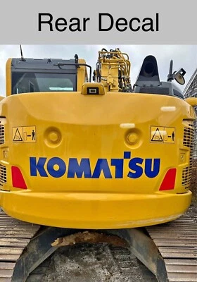 Calcomanía adhesiva de vinilo con contrapeso trasero para excavadora Komatsu azul 24"-60" Foto 1 de 3