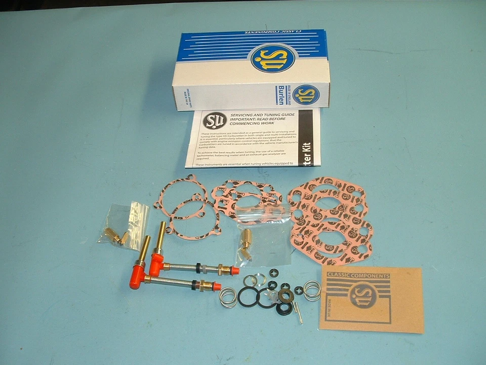 KIT DE CARBURADORES TRIUMPH SPITFIRE MK 1, Mk2, Mk3 1200 1300 TWIN SU CARB SERVICE - Imagem 1 de 1