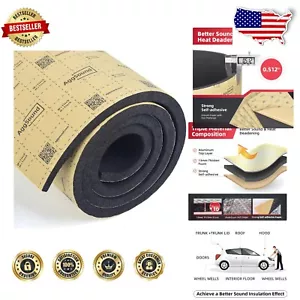 1/2 Inch Thick Sound Deadener - High Density Foam for Auto and Marine Insulation - Picture 1 of 7