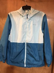 Eddie Bauer Aqua Blue Windbreaker Jacket Coat Youth Size L (14-16) - Picture 1 of 4