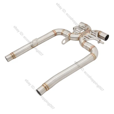 For Triumph Bonneville T120 T100 Gold Line 21-24 Modified Mid Exhaust Link Pipe - Image 1 of 4