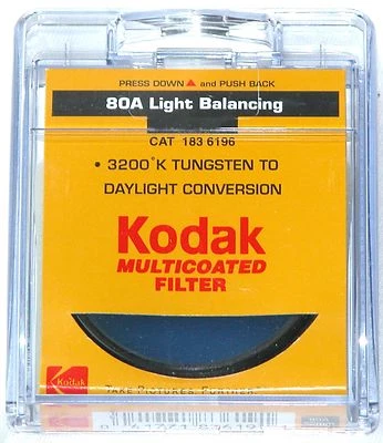 55mm Japan Made 80A 80-A Multi-Coated MC Light Balancing Blue Glass Lens Filter - Image 1 of 3